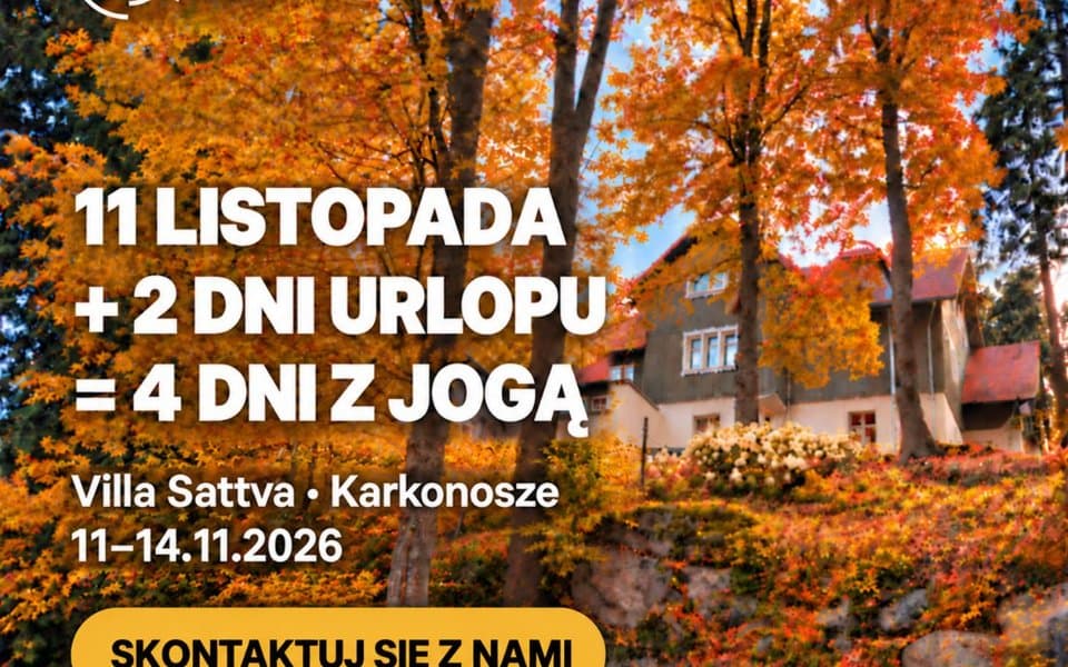 Listopadowy reset z jogą w Karkonoszach — Villa Sattva, 11–14.11.2026